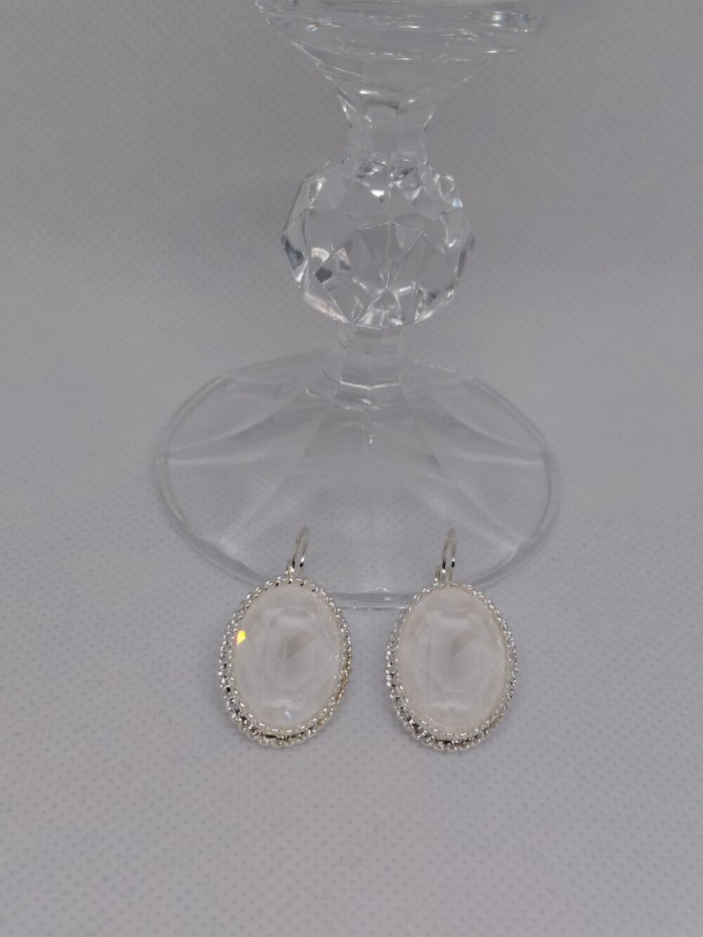 The Swarovski Crystal White Ignite Leverbacks - Picture 7 of 8